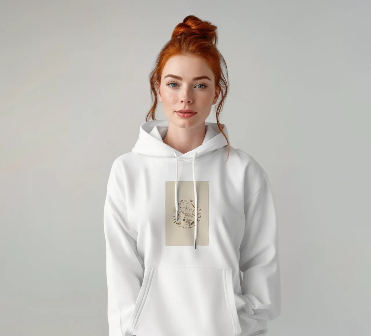 leaves flowers hoodie by Earthly Visions