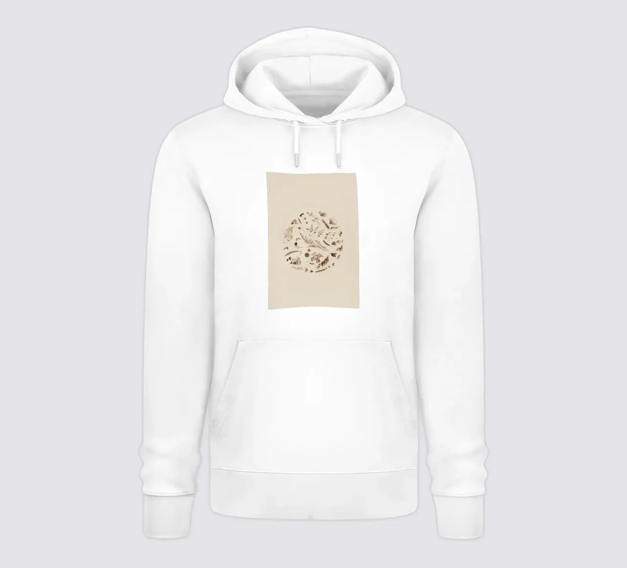 leaves flowers hoodie by Earthly Visions