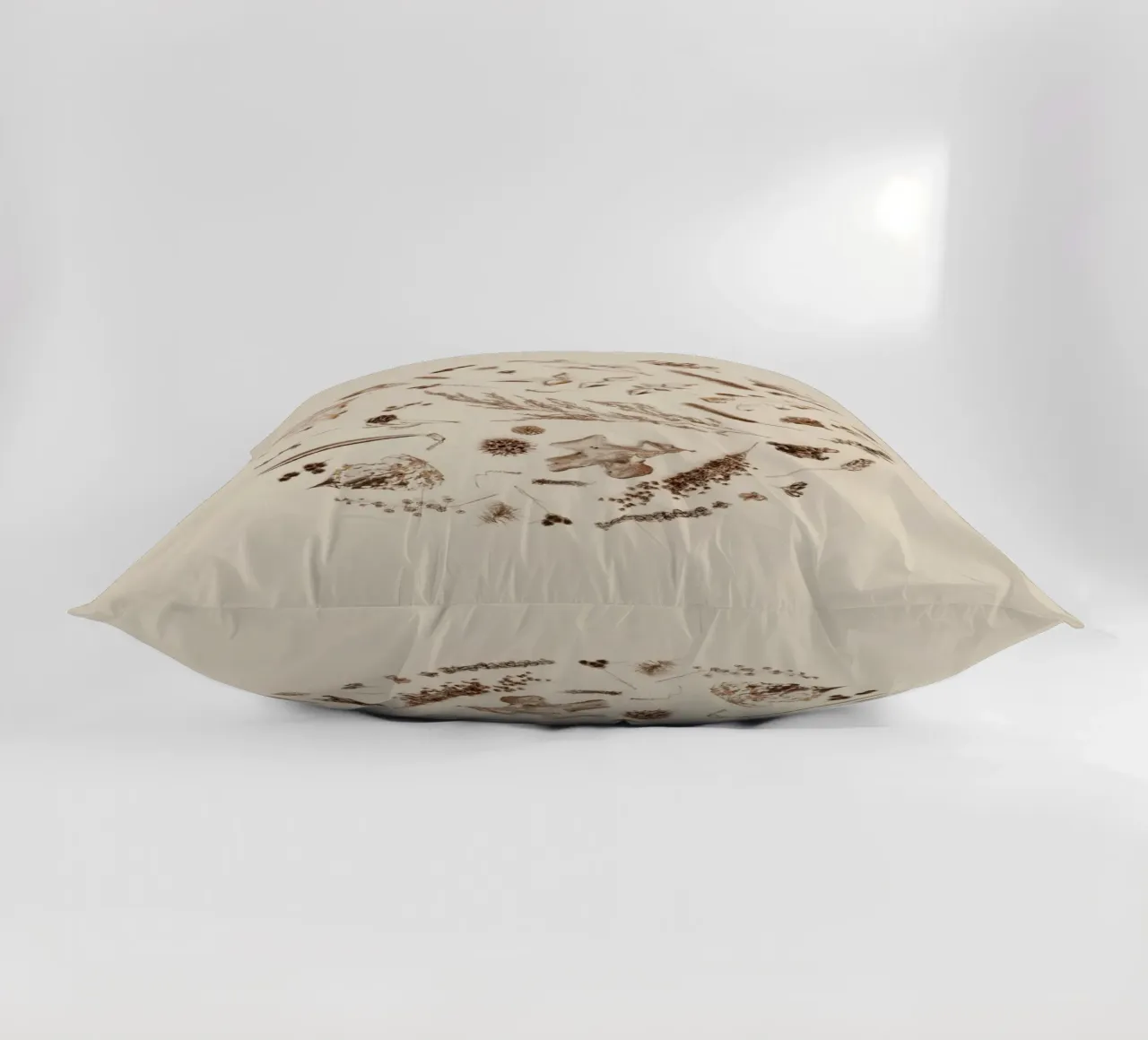 leaves flowers decorative cushion by Earthly Visions
