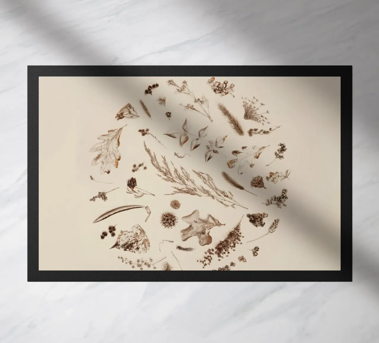 foglie fiori zerbino da Earthly Visions