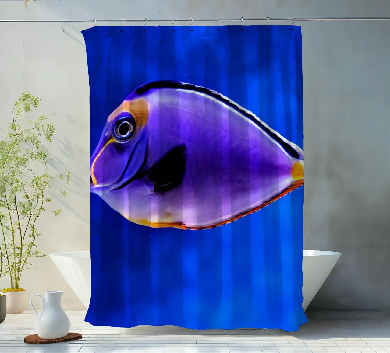 Pesce chirurgo tenda da doccia da Nature's Palette