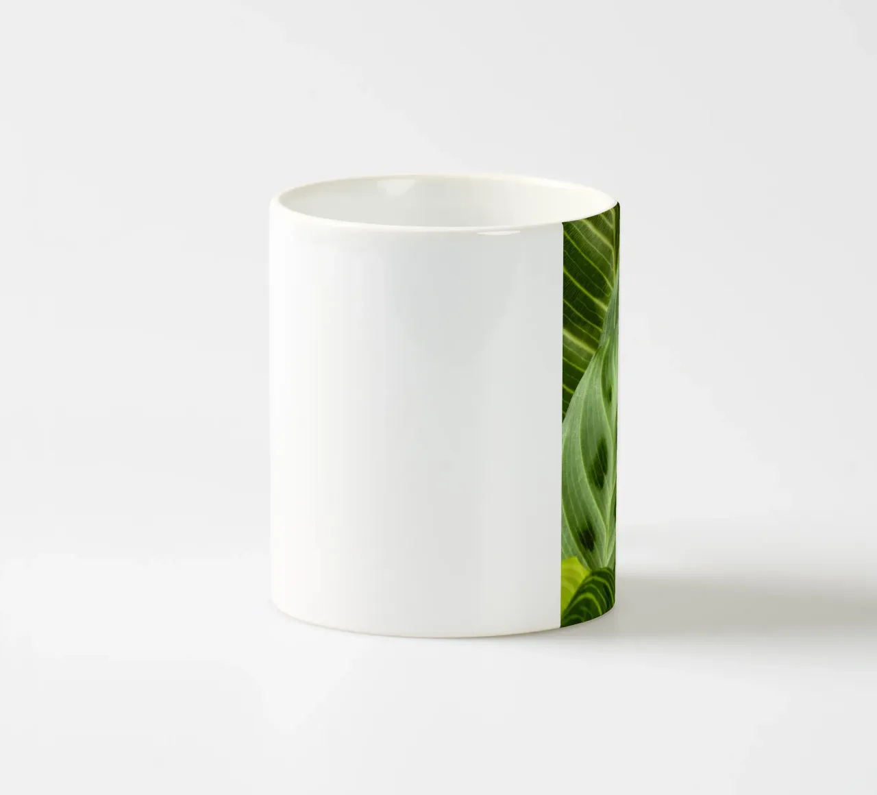 leaves greenery ceramic mug by Earthly Visions