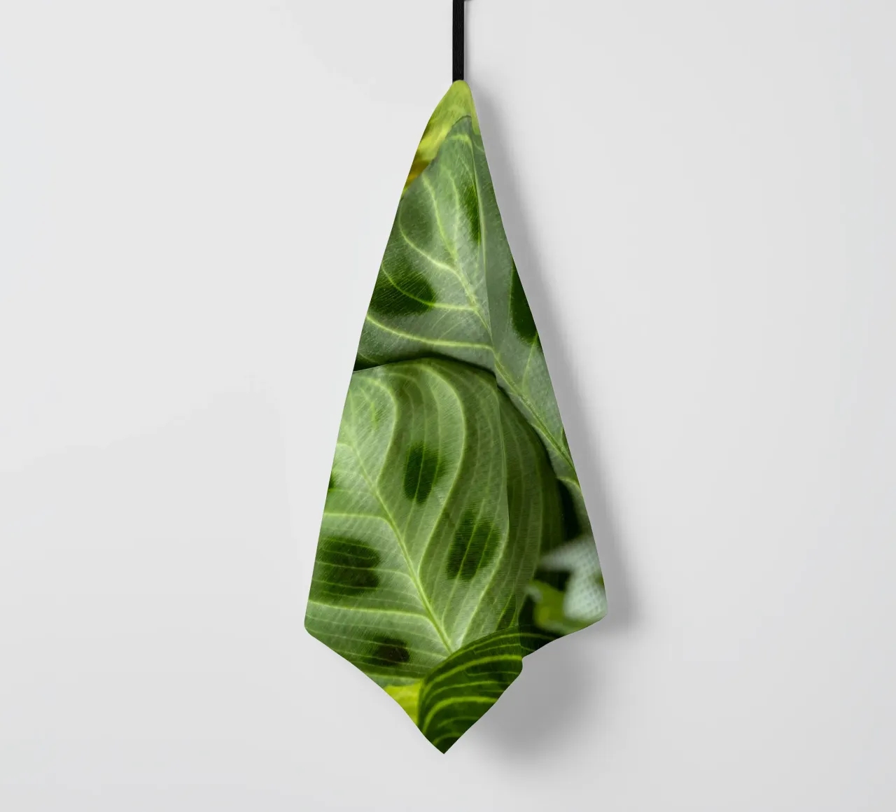 leaves greenery tea towel by Earthly Visions