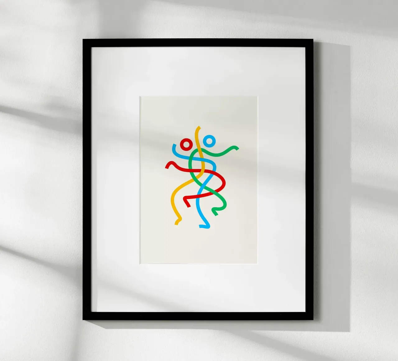 Danceknot poster con telaio in plastica da Wuukasch