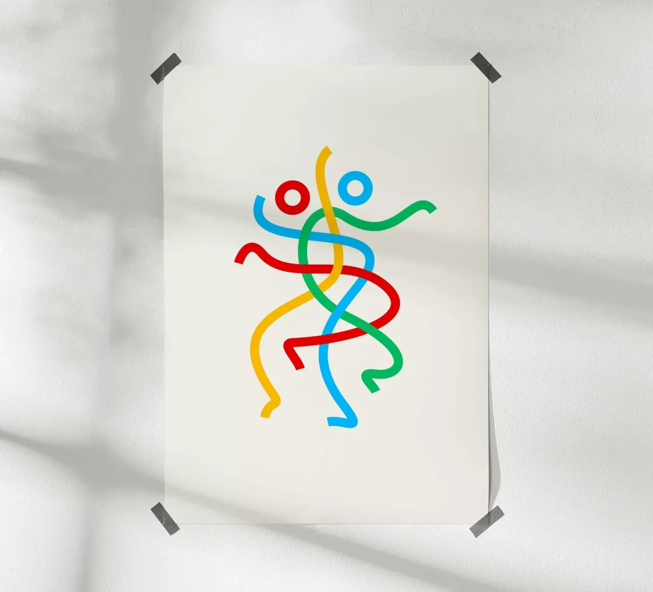 Danceknot poster con telaio in plastica da Wuukasch