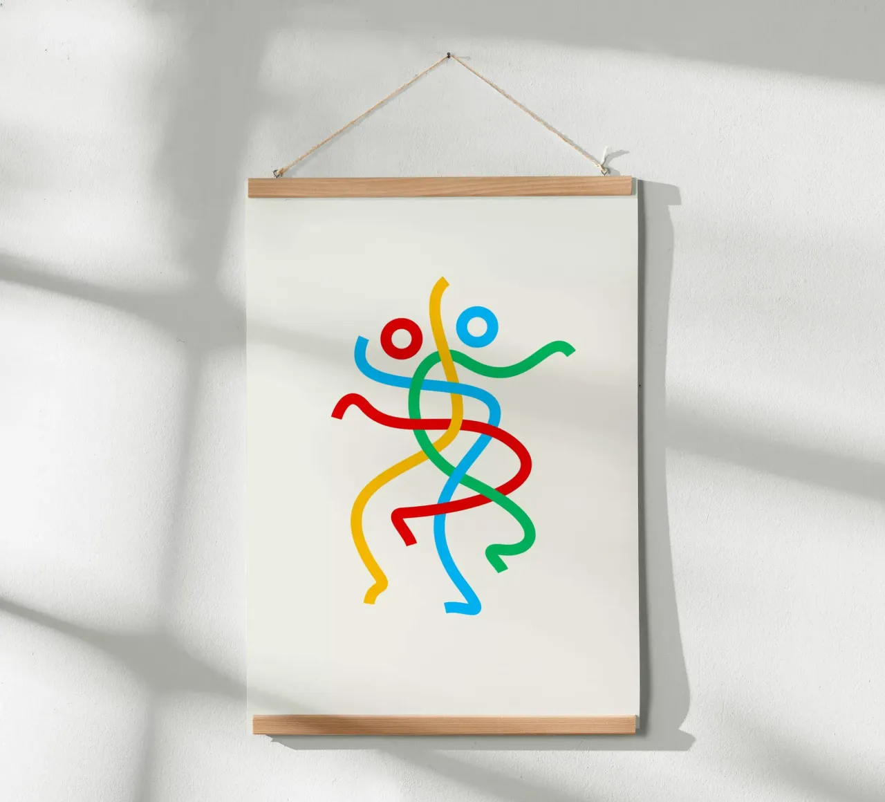 Danceknot poster con telaio in plastica da Wuukasch