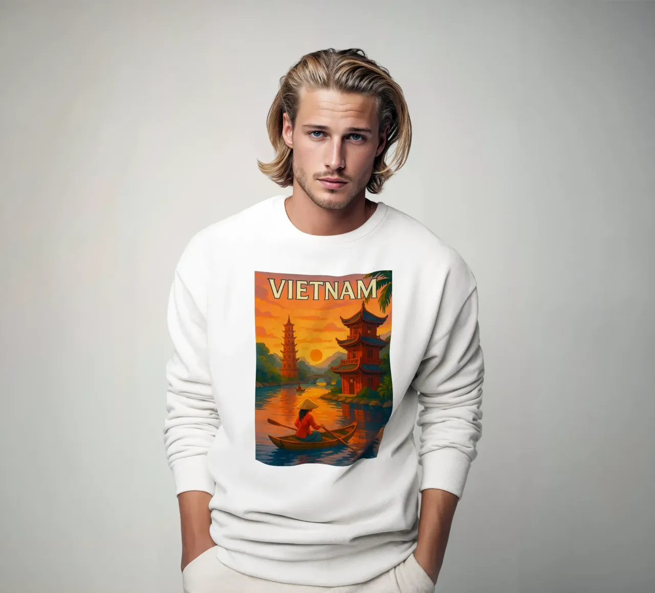 Vietnam Painting Imagination sweatshirt by Diamond