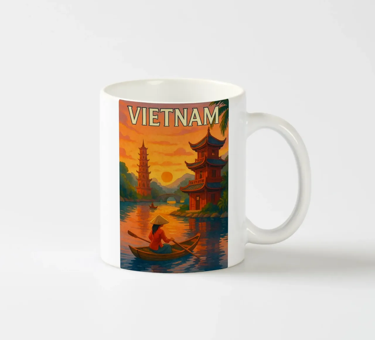 Vietnam Painting Imagination ceramic mug by Diamond