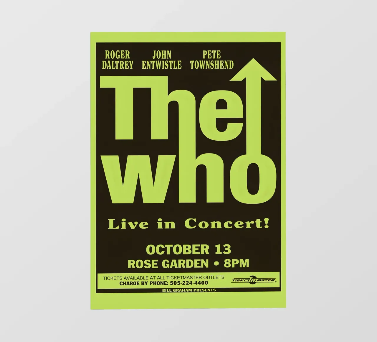 The Who Rose Garden Portland Oregon October 13 1996 pvc cover by DGUnder