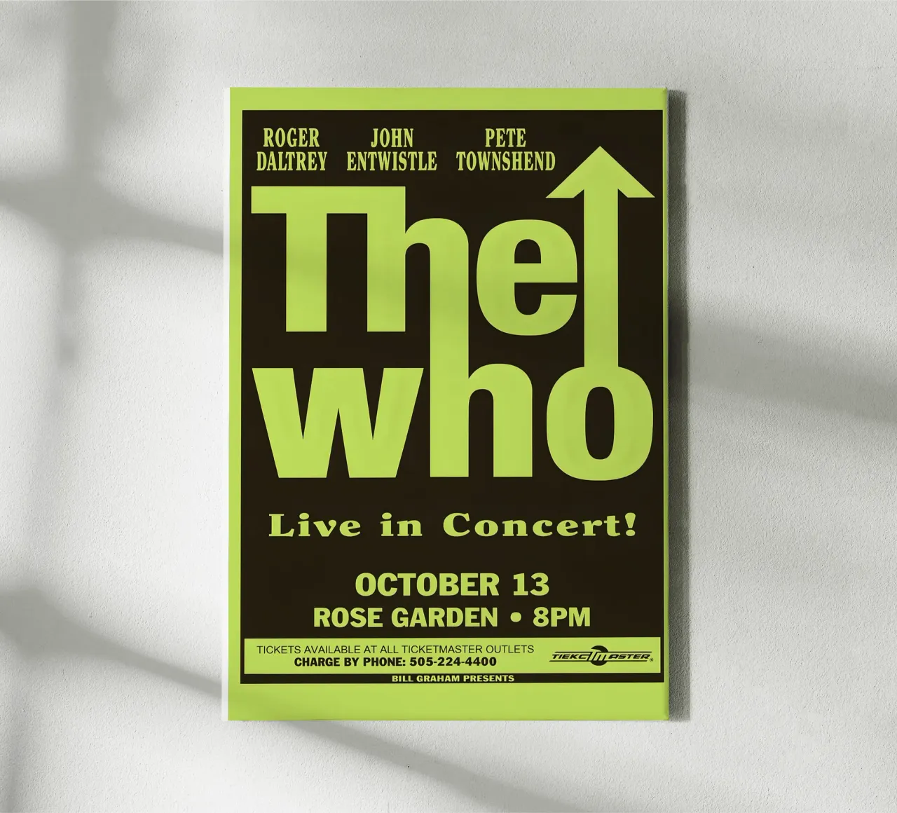 The Who Rose Garden Portland Oregon October 13 1996 canvas by DGUnder