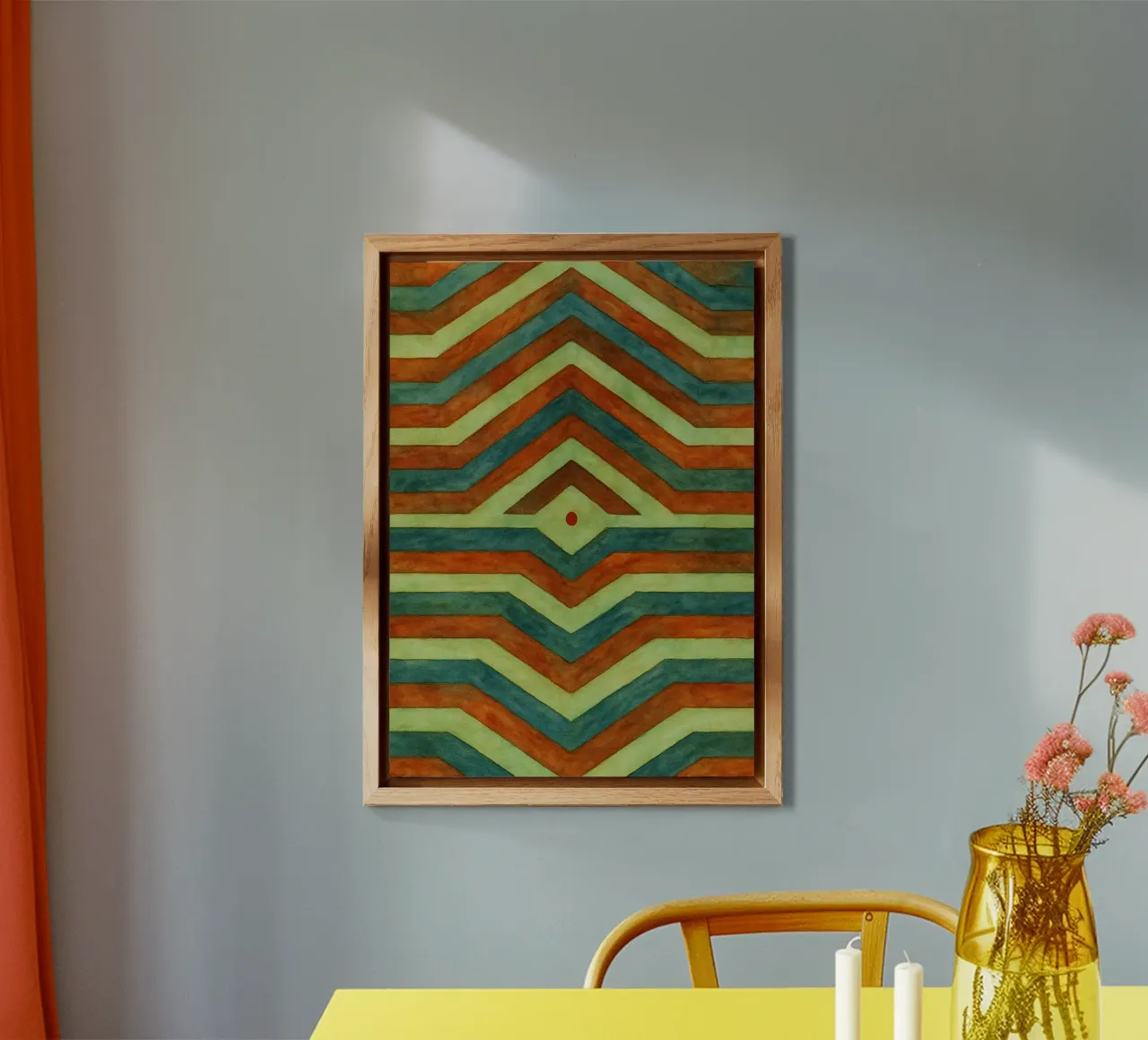 Disegno astratto a linee ilustrate alluminio dibond da Permatax