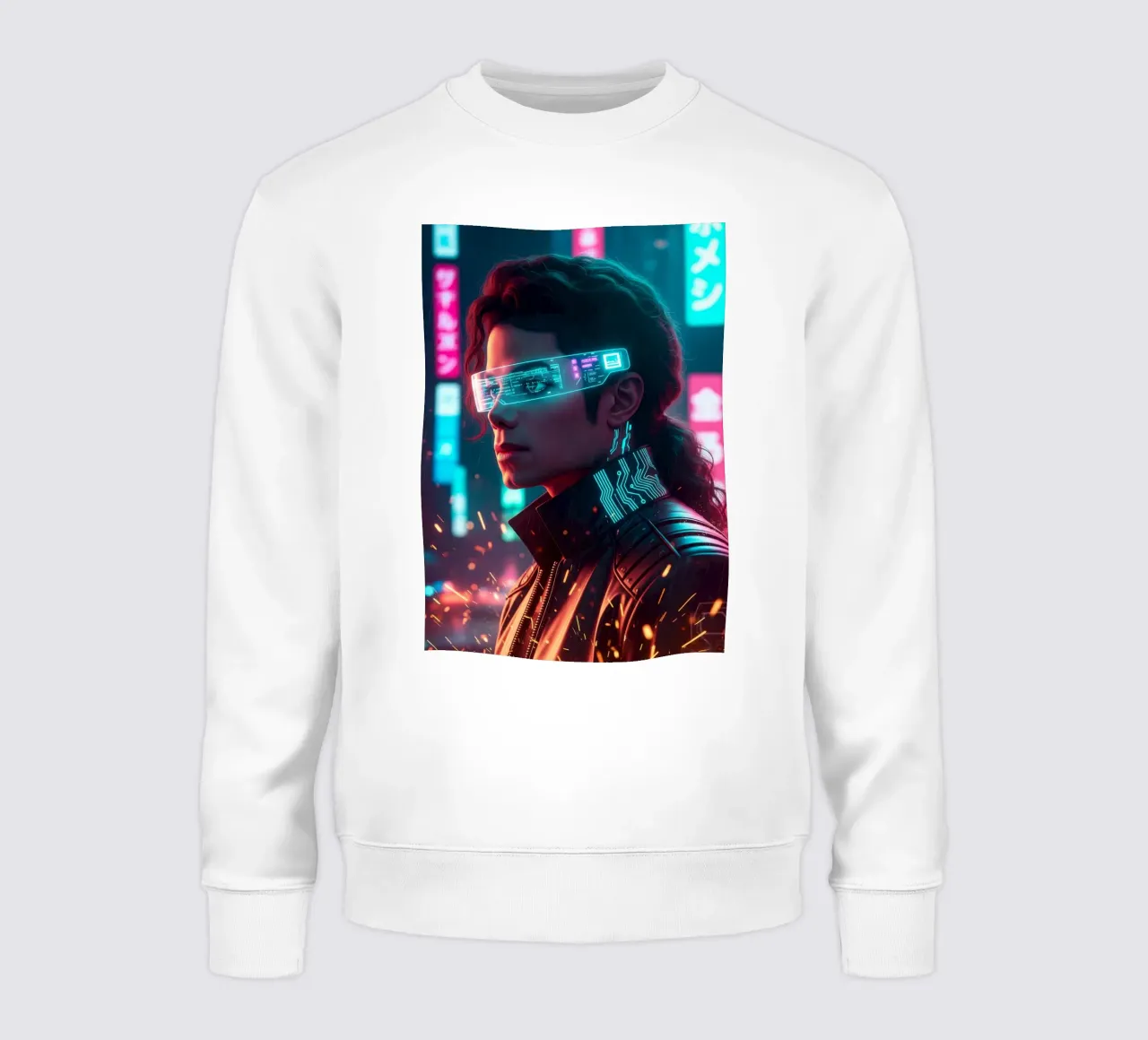 Michael Jackson - Cyber Punk art (1) felpa da Lembayung art