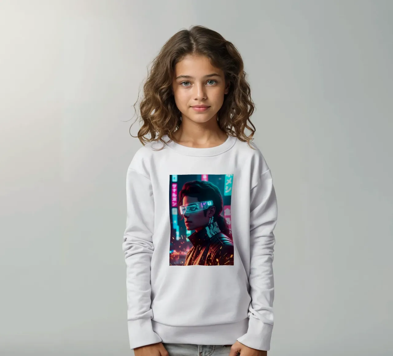 Michael Jackson - Cyber Punk art (1) felpa bambino da Lembayung art