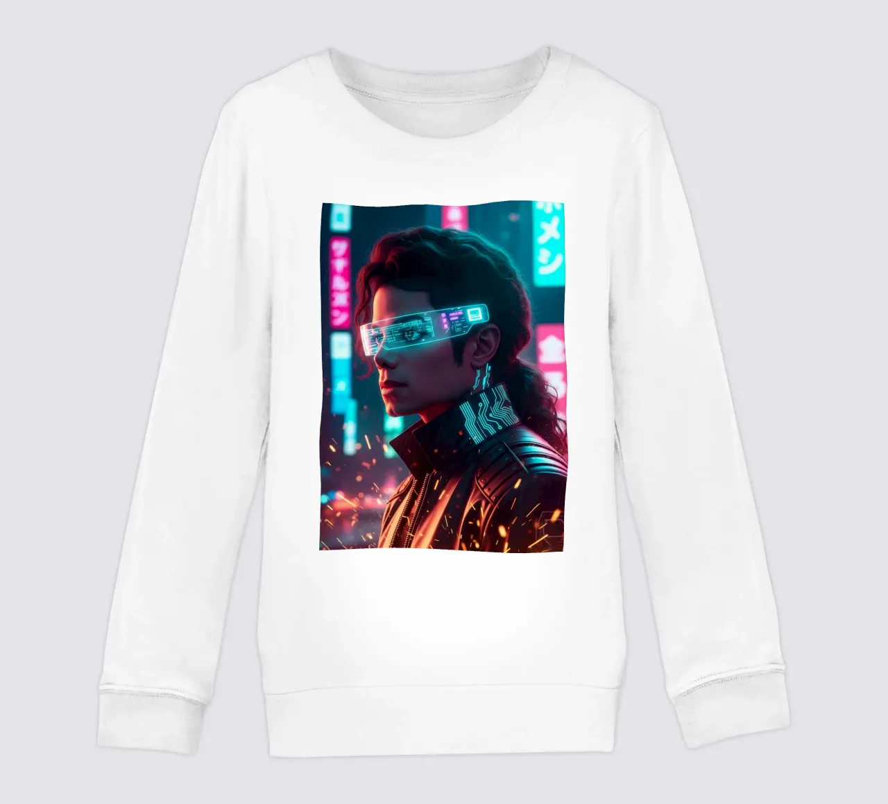 Michael Jackson - Cyber Punk art (1) felpa bambino da Lembayung art