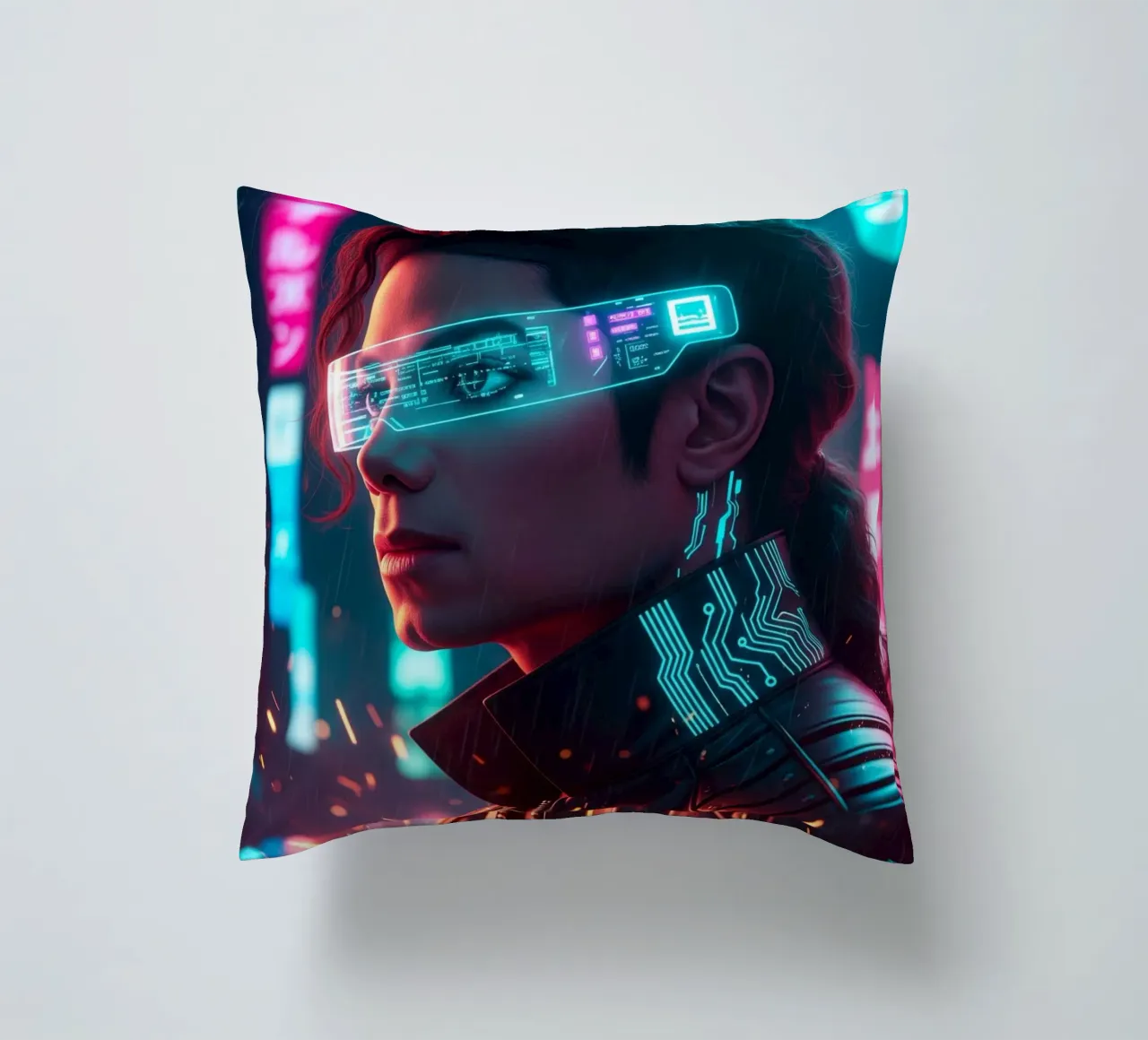 Michael Jackson - Cyber Punk art (1) cuscino da Lembayung art