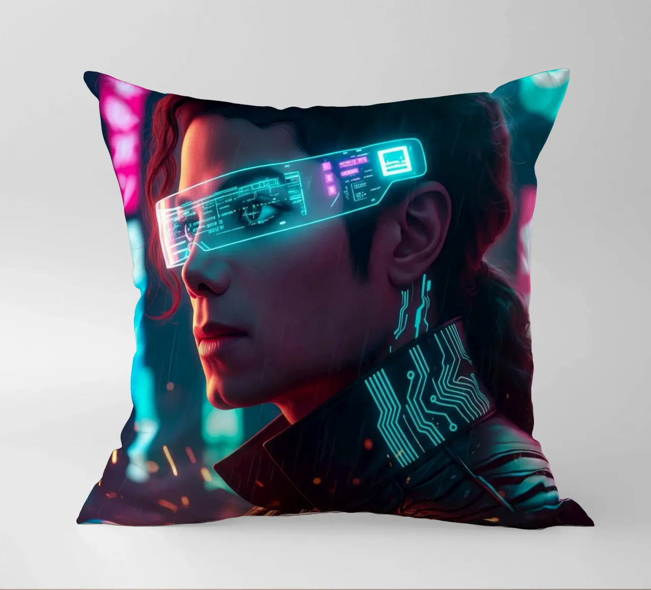 Michael Jackson - Cyber Punk art (1) cuscino da Lembayung art