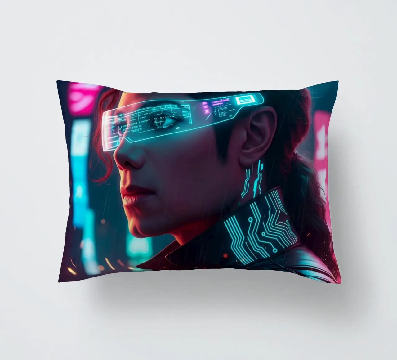 Michael Jackson - Cyber Punk art (1) cuscino da Lembayung art