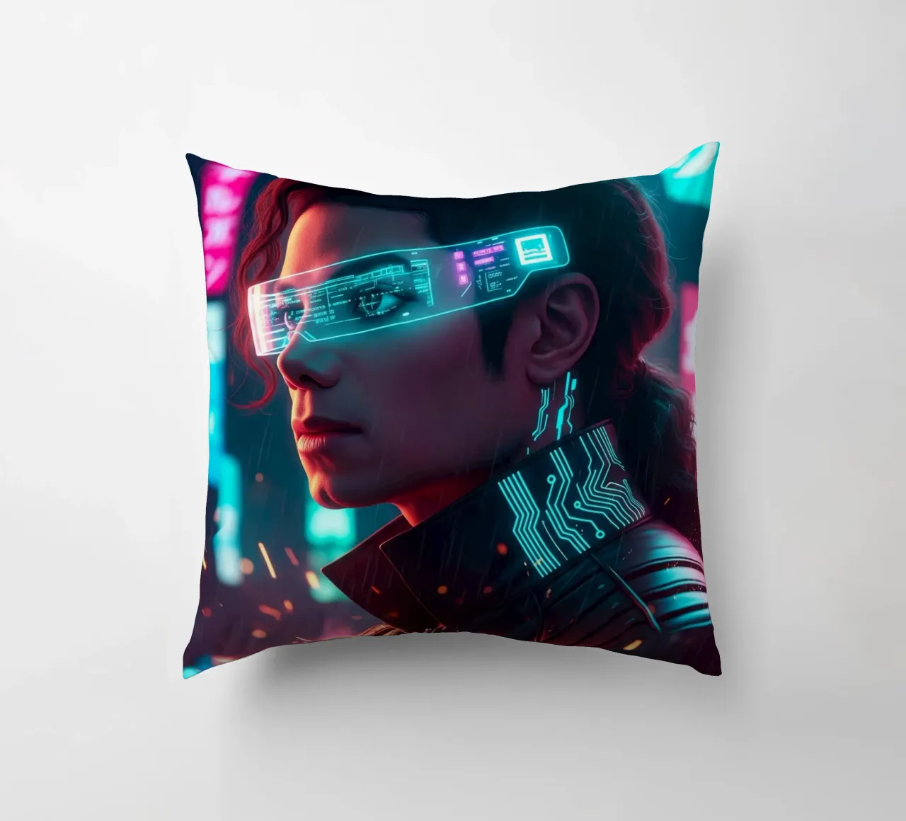 Michael Jackson - Cyber Punk art (1) cuscino da Lembayung art