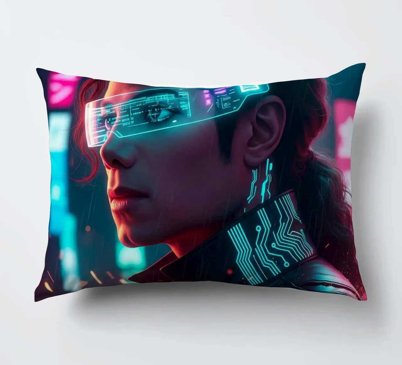 Michael Jackson - Cyber Punk art (1) cuscino da Lembayung art