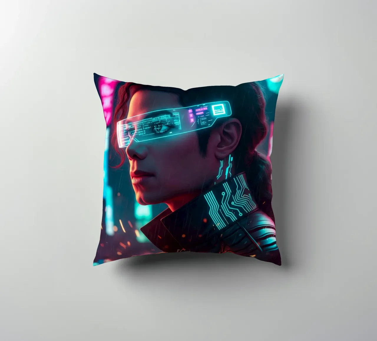 Michael Jackson - Cyber Punk art (1) cuscino da Lembayung art