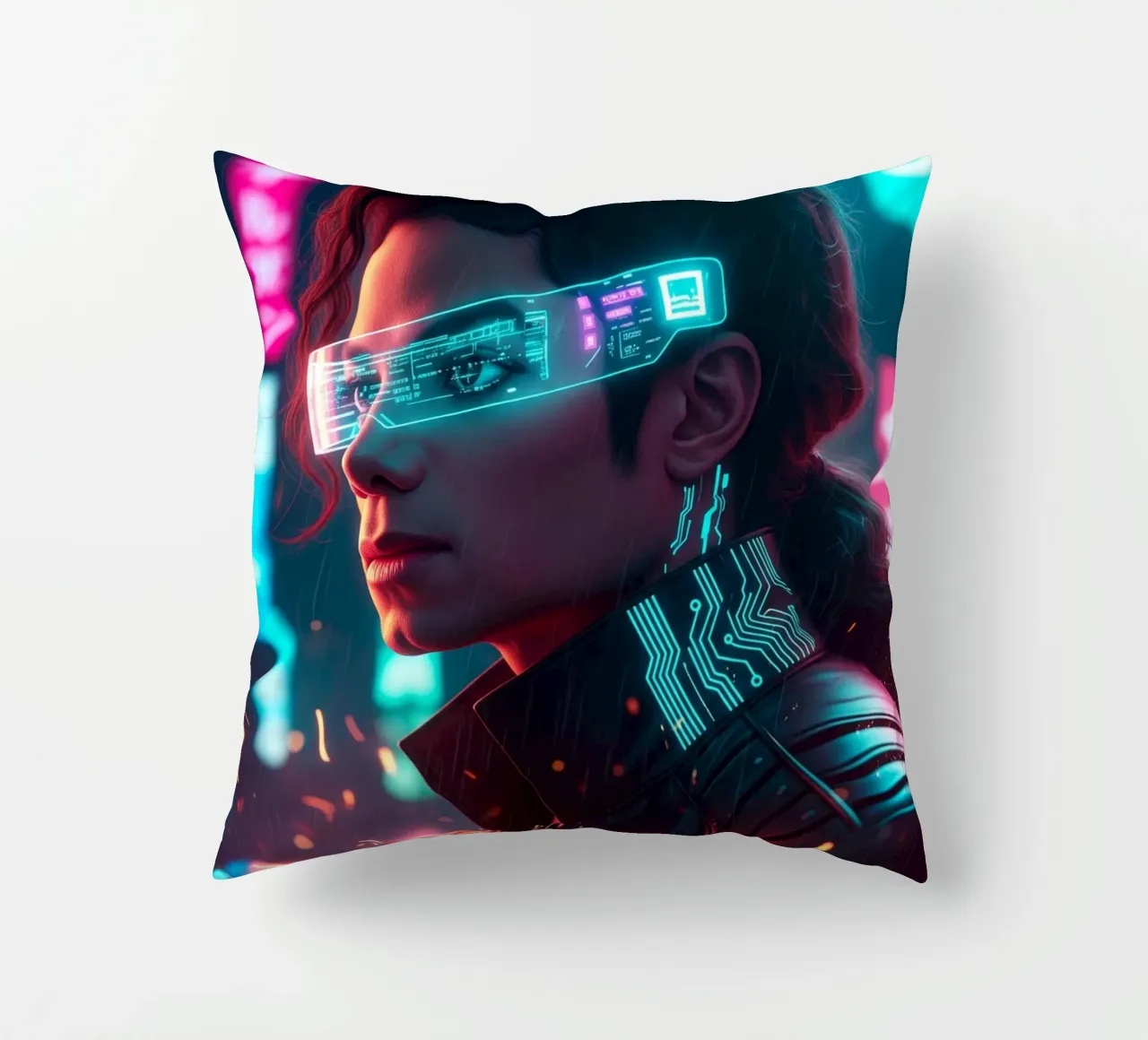 Michael Jackson - Cyber Punk art (1) cuscino da Lembayung art