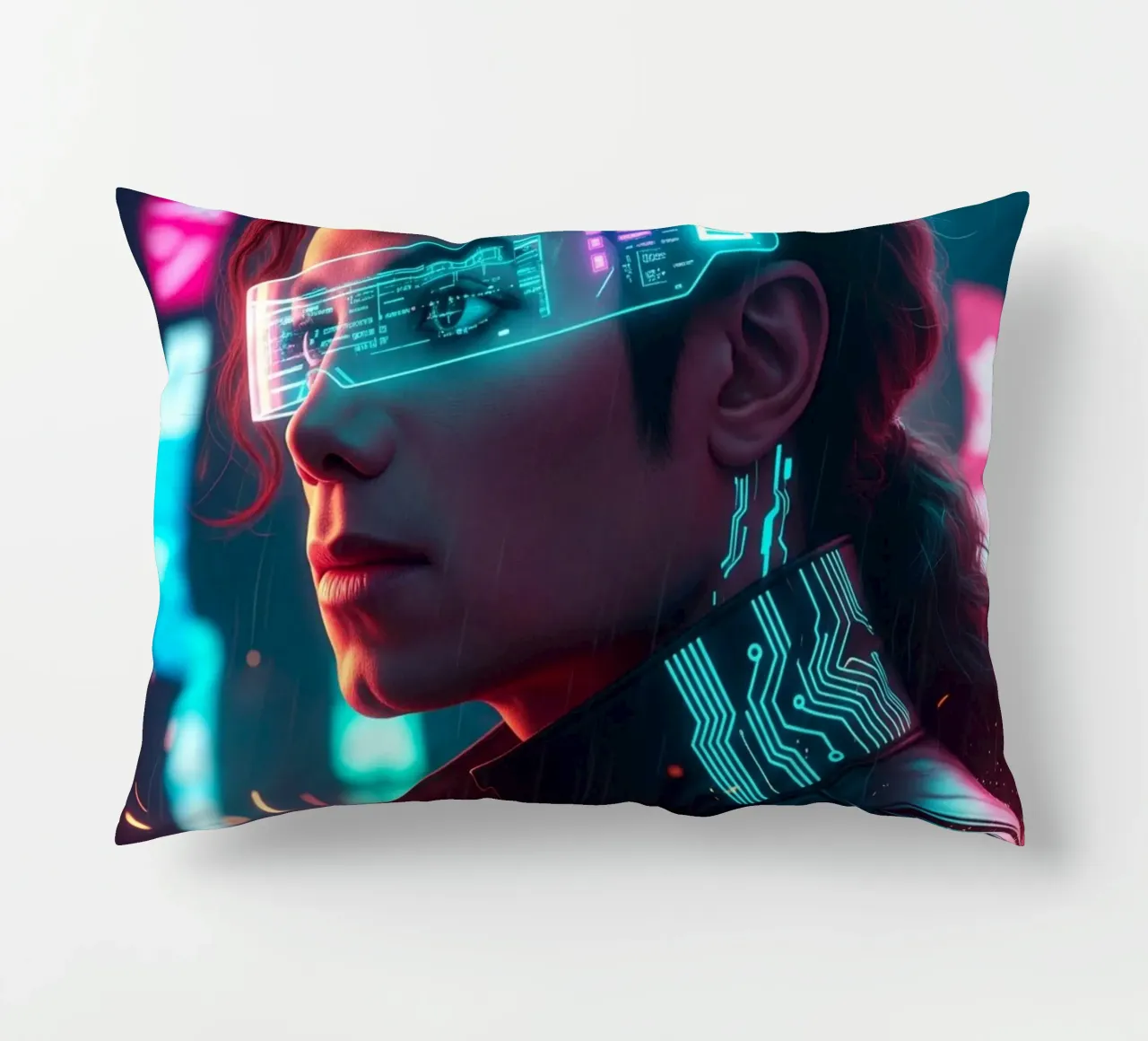 Michael Jackson - Cyber Punk art (1) cuscino da Lembayung art