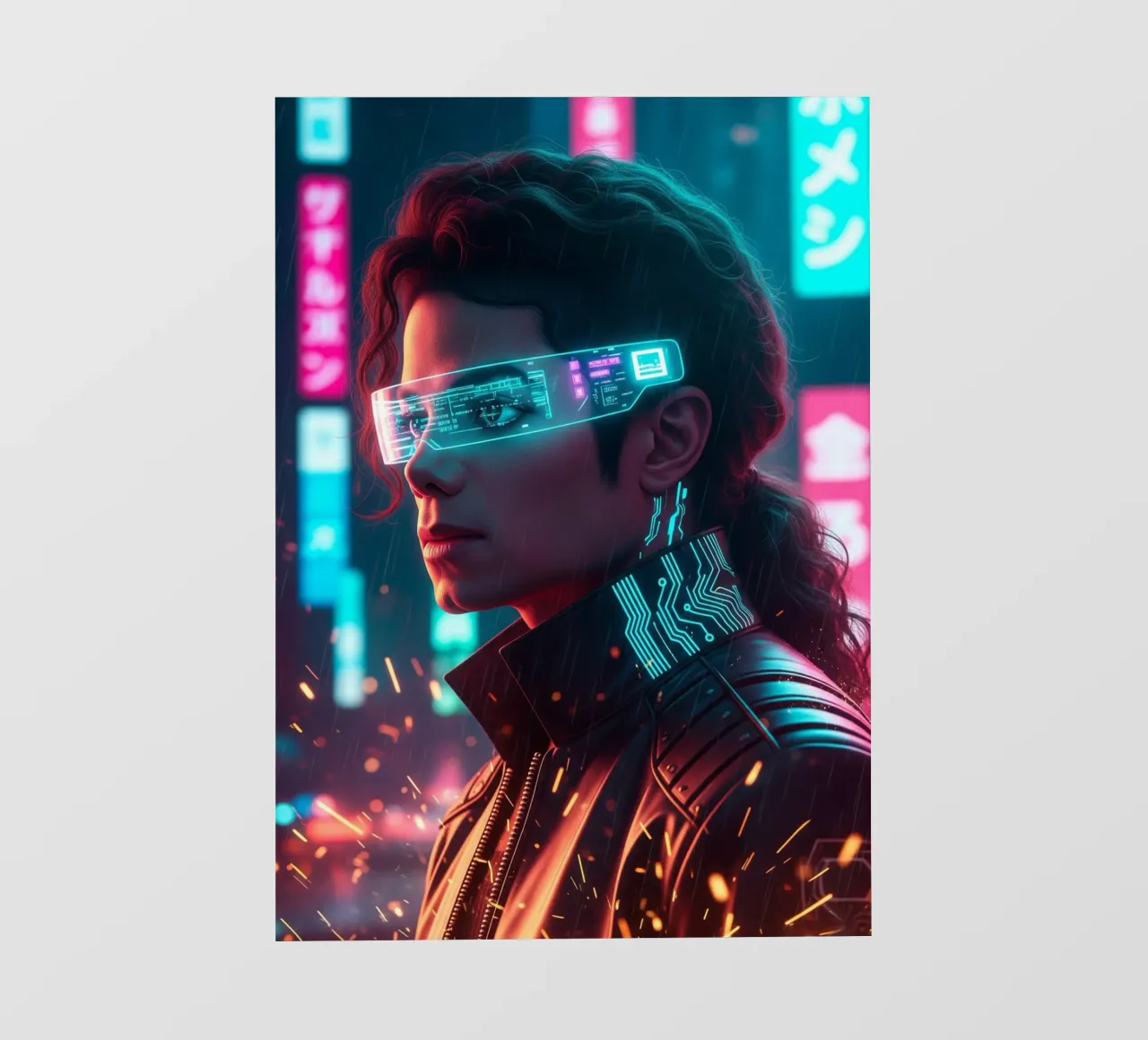 Michael Jackson - Cyber Punk art (1) pellicola backlit da Lembayung art