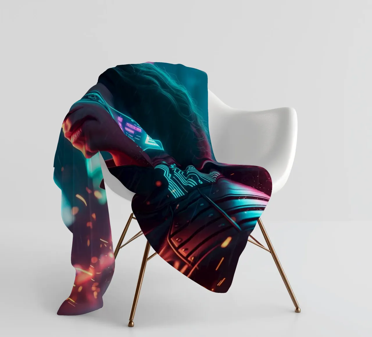Michael Jackson - Cyber Punk art (1) coperta in pile da Lembayung art