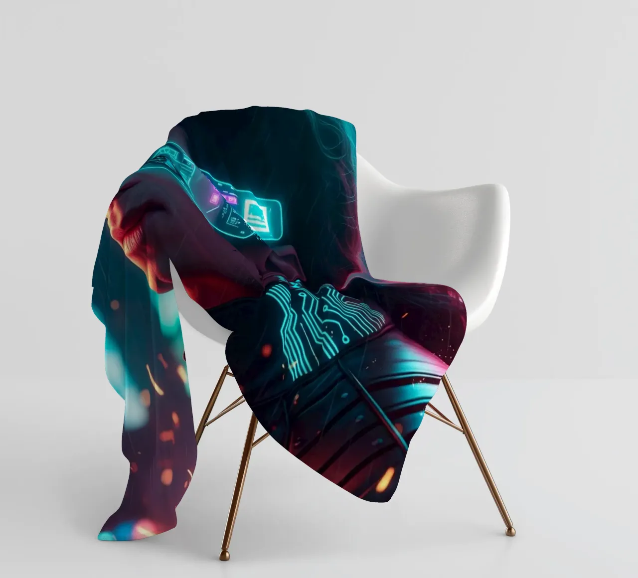 Michael Jackson - Cyber Punk art (1) coperta in pile da Lembayung art