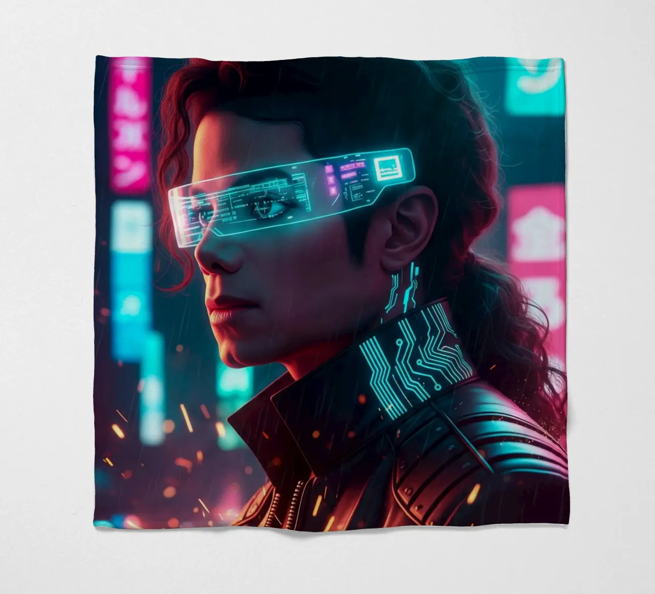 Michael Jackson - Cyber Punk art (1) coperta in pile da Lembayung art