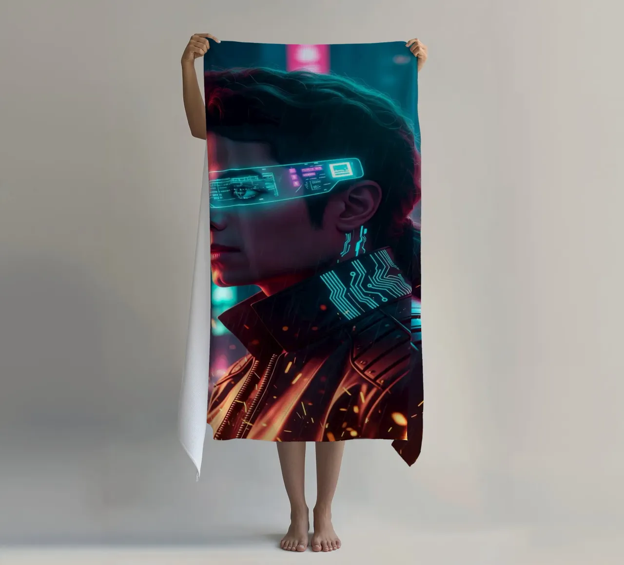Michael Jackson - Cyber Punk art (1) telo mare da Lembayung art