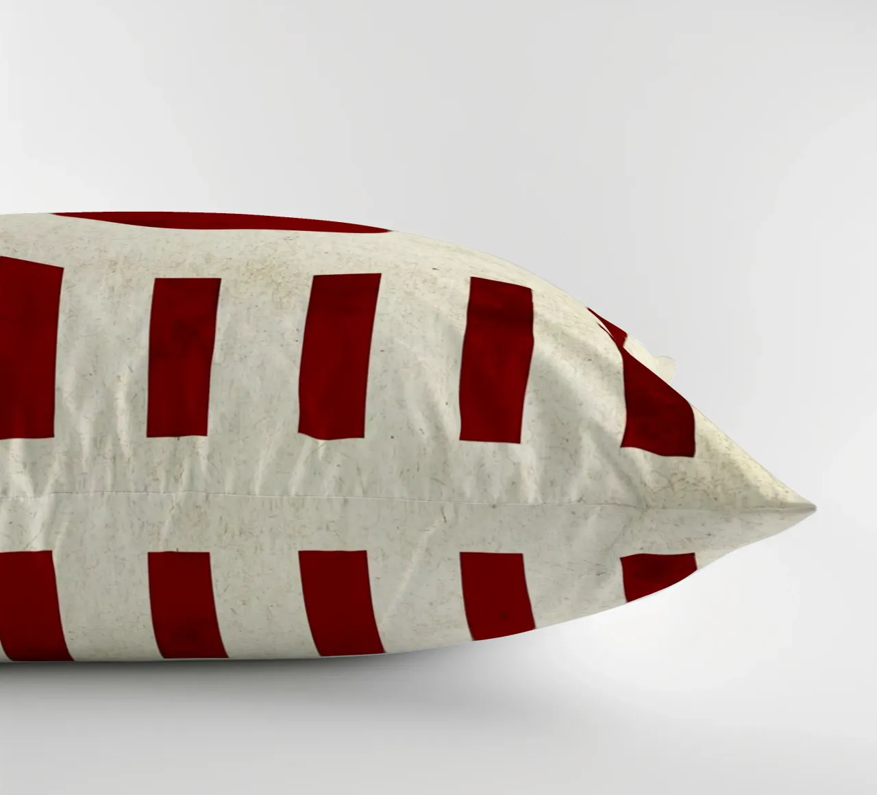 Design minimalista degli occhi con strisce rosse cuscino da Jason Studio