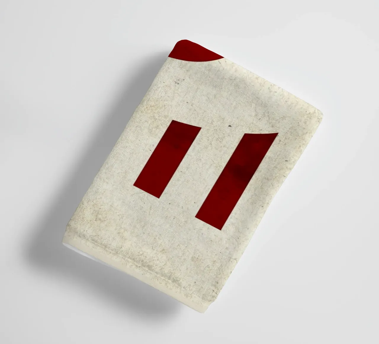 Design minimalista degli occhi con strisce rosse asciugamano da bagno da Jason Studio