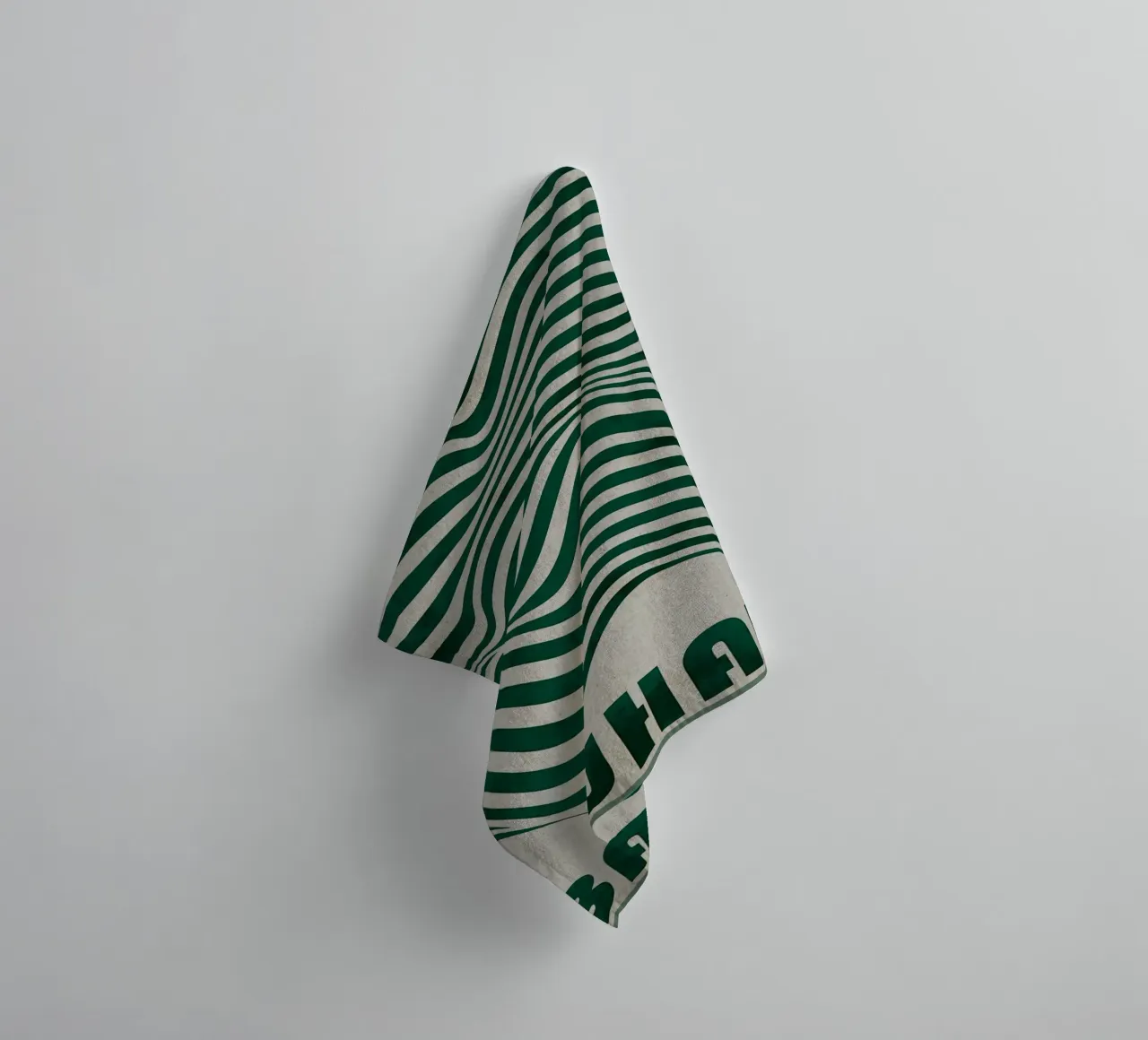 Bauhaus Wave Pattern towel by Jason Studio
