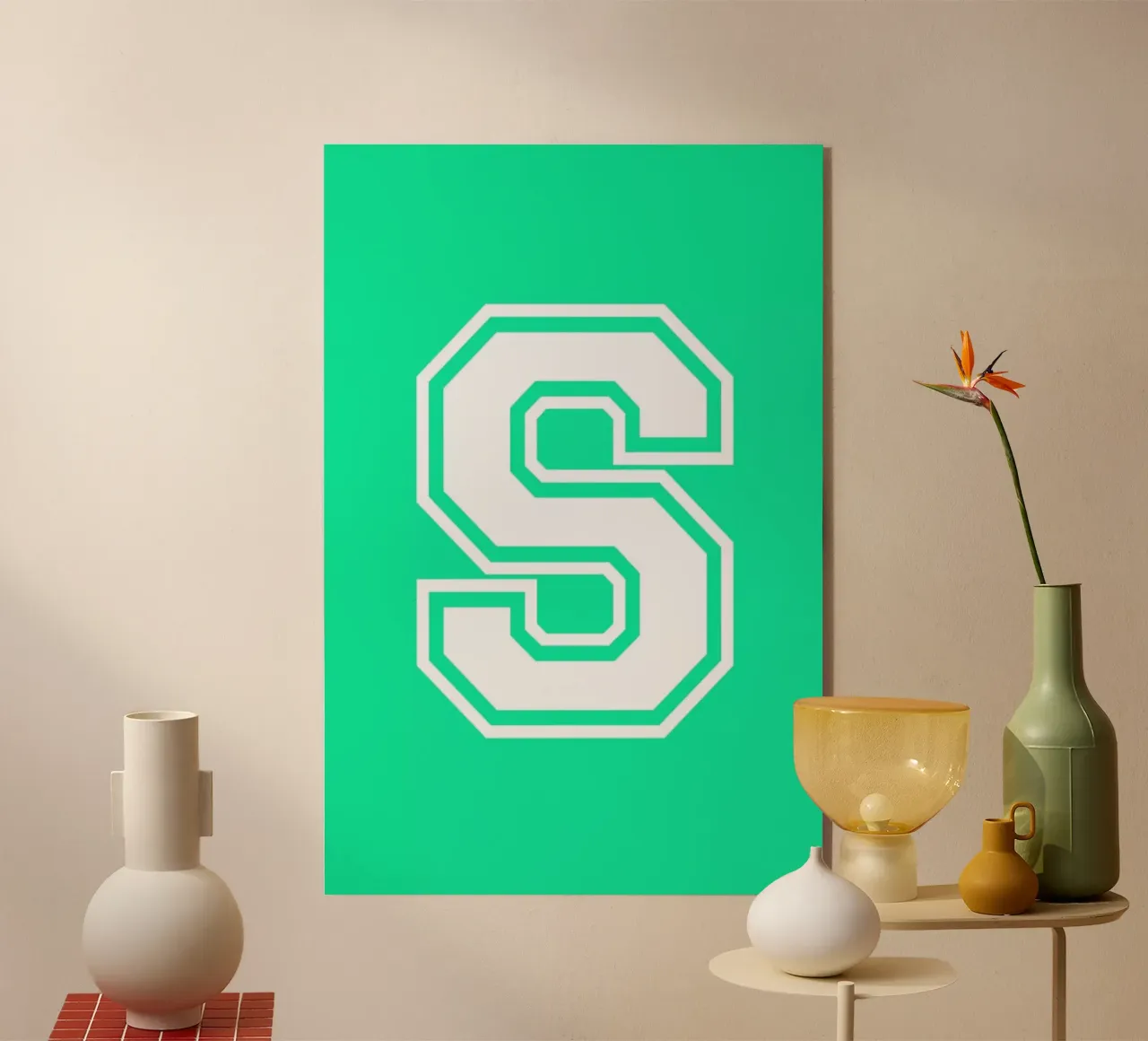 S acrylic glass by Studio One