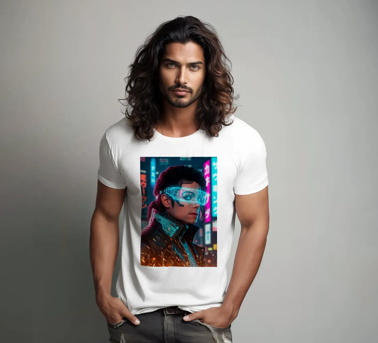 Michael Jackson - Cyber Punk art (2) t-shirt da Lembayung art