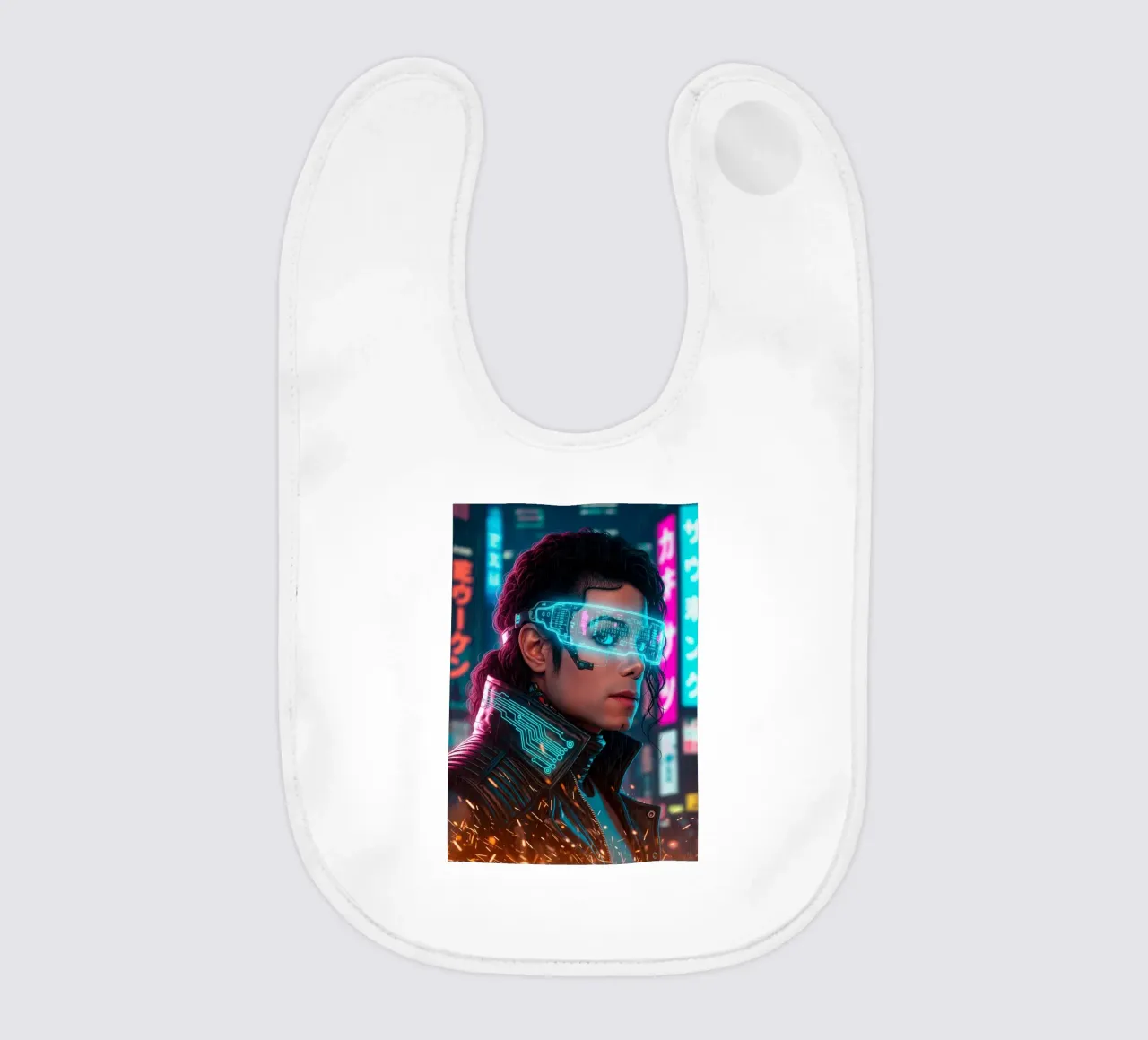 Michael Jackson - Cyber Punk art (2) bavaglino da Lembayung art