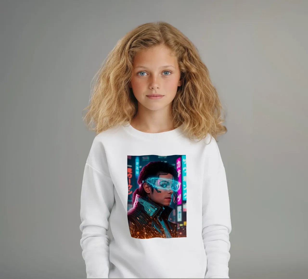 Michael Jackson - Cyber Punk art (2) felpa bambino da Lembayung art