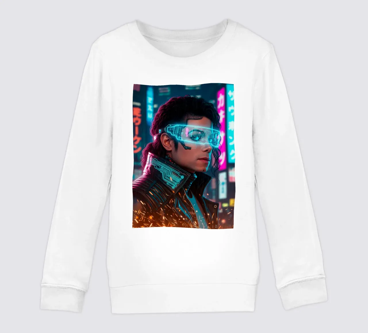 Michael Jackson - Cyber Punk art (2) felpa bambino da Lembayung art