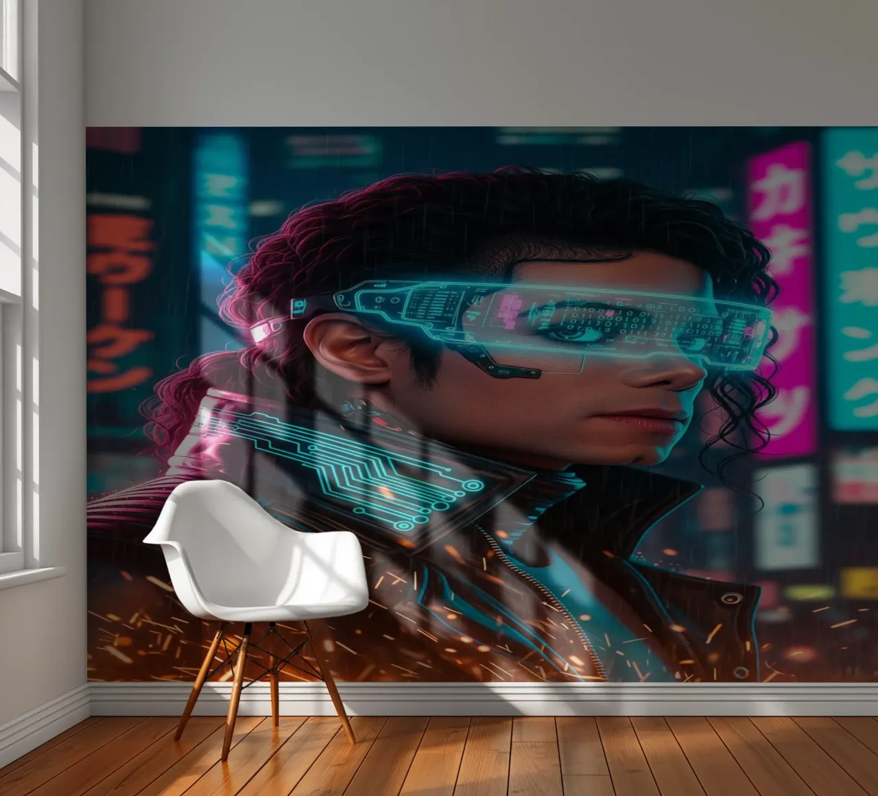 Michael Jackson - Cyber Punk art (2) photo wallpaper by Lembayung art