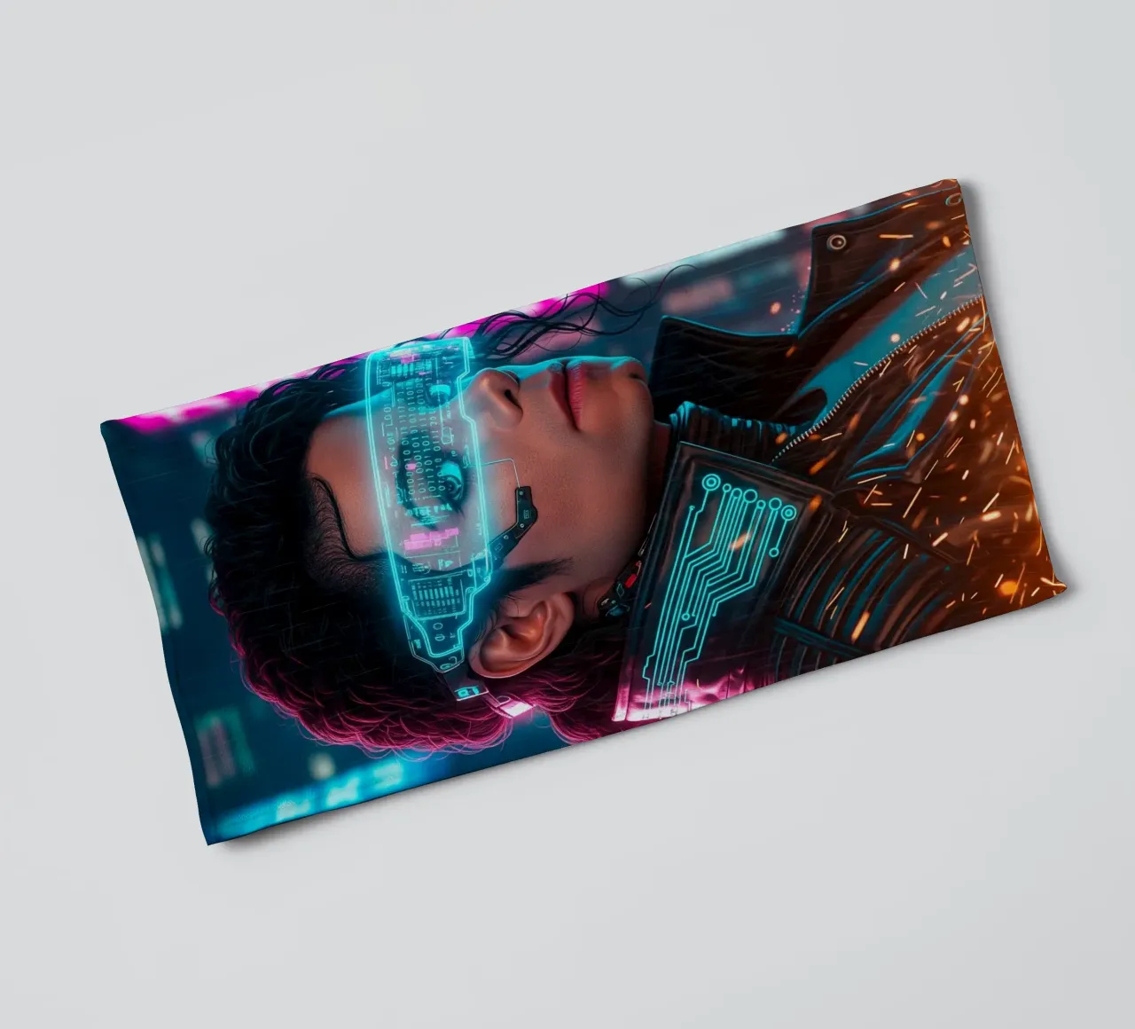 Michael Jackson - Cyber Punk art (2) asciugamano da bagno da Lembayung art