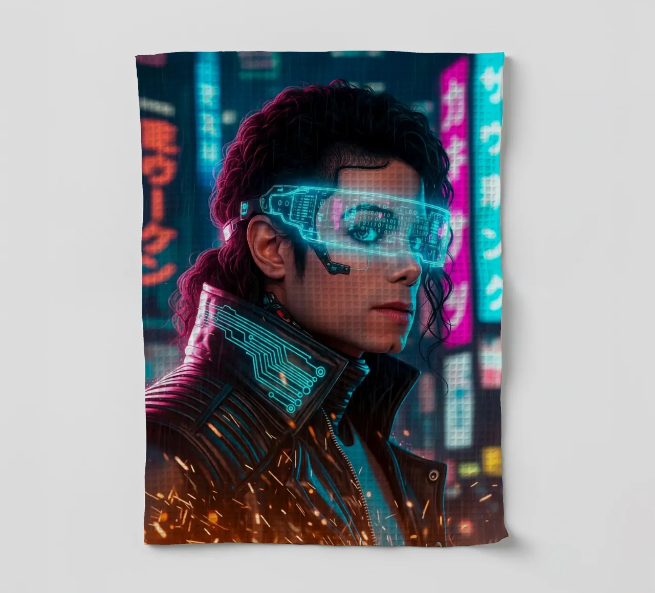 Michael Jackson - Cyber Punk art (2) canovaccio da cucina da Lembayung art