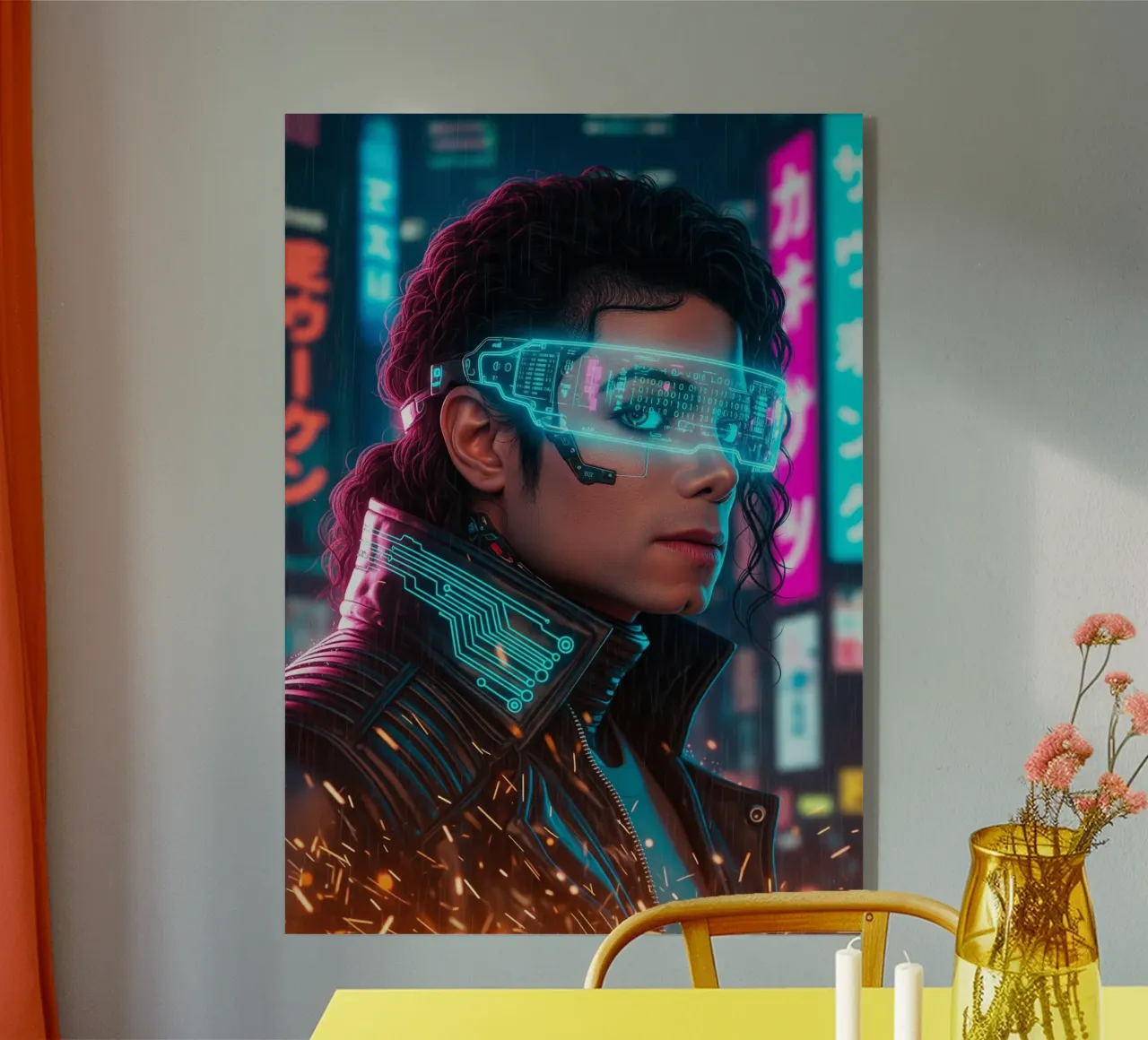 Michael Jackson - Cyber Punk art (2) plexiglass da Lembayung art