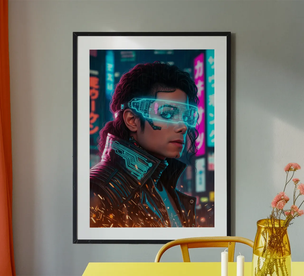 Michael Jackson - Cyber Punk art (2) carta hahnemühle da Lembayung art
