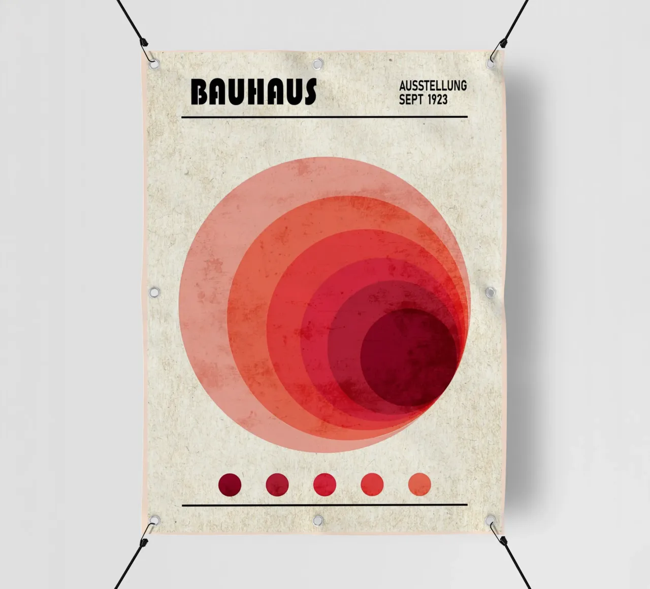 Manifesto della mostra Bauhaus, settembre 1923 telo in pvc da Jason Studio