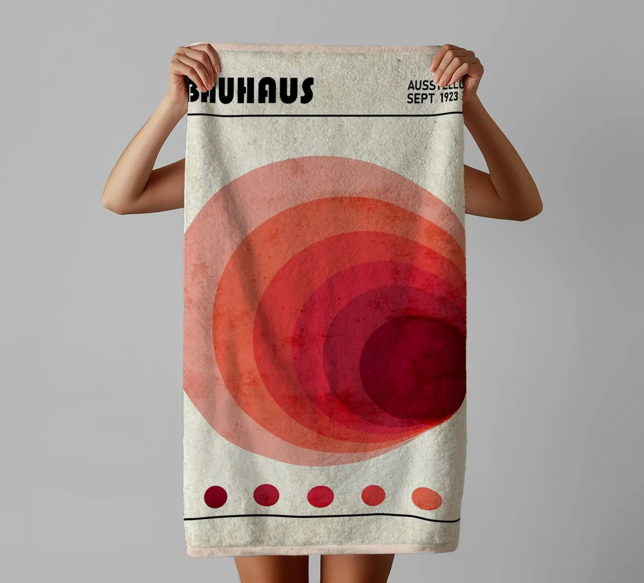 Manifesto della mostra Bauhaus, settembre 1923 asciugamano da bagno da Jason Studio
