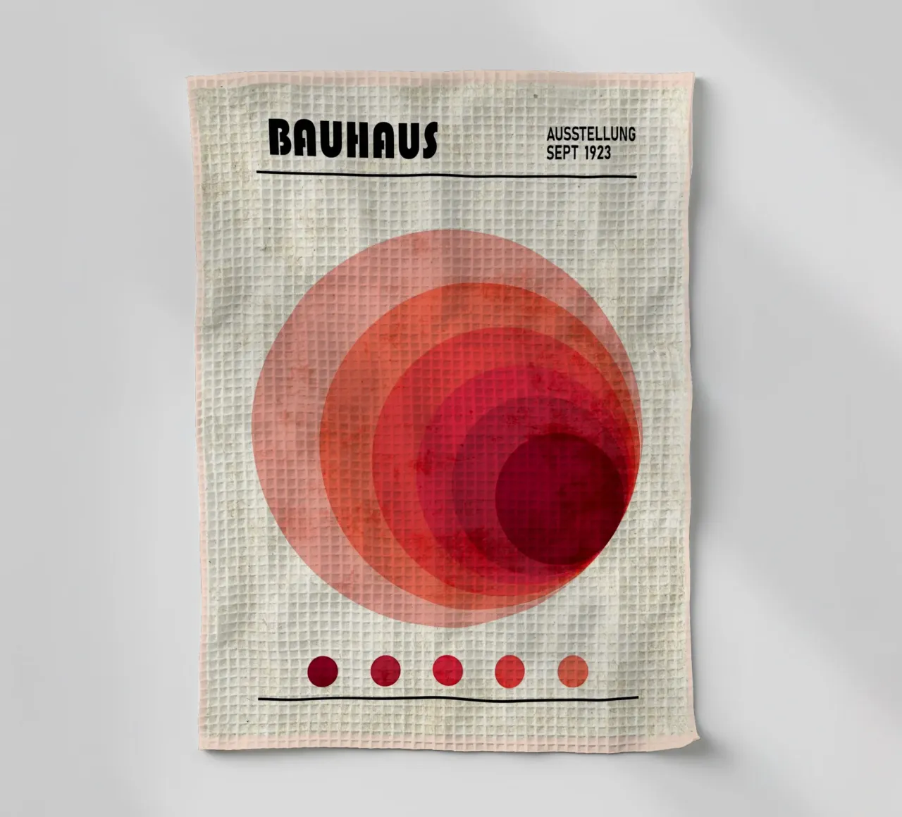 Manifesto della mostra Bauhaus, settembre 1923 canovaccio da cucina da Jason Studio