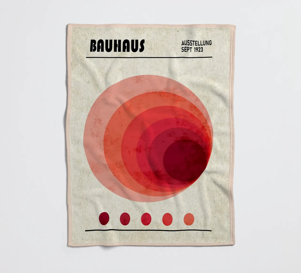 Manifesto della mostra Bauhaus, settembre 1923 coperta in pile da Jason Studio