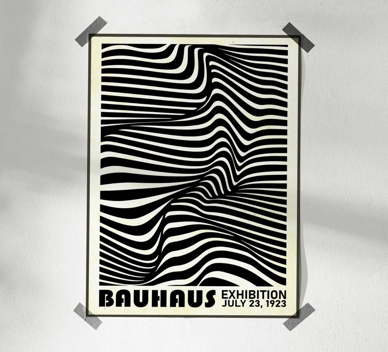 Manifesto della mostra Bauhaus, 23 luglio 1923 carta hahnemühle da Jason Studio