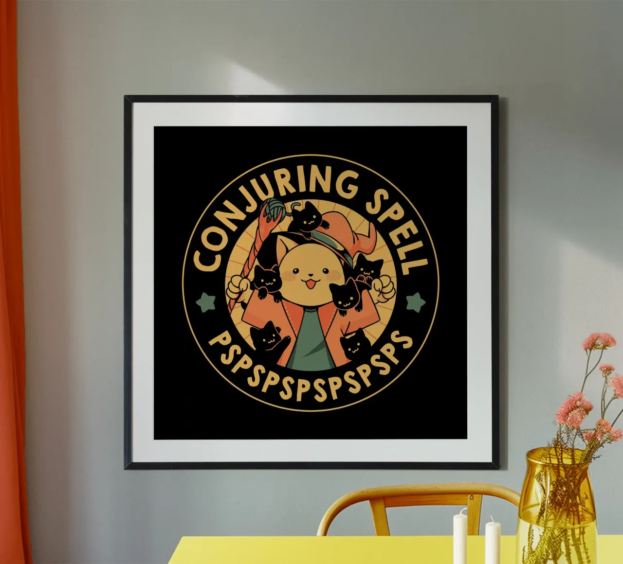 Conjuring Spell Pspsps poster by Tobe Fonseca